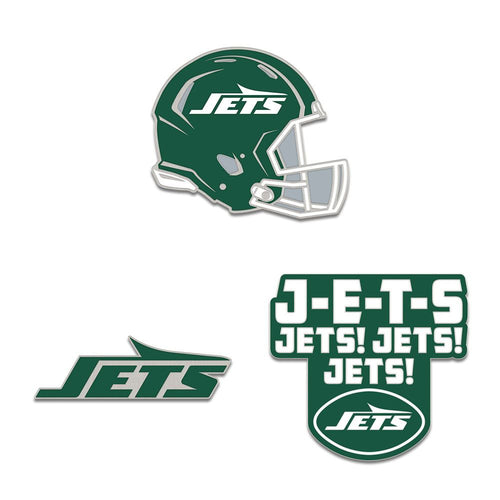 New York Jets Enamel Pin Set 3 Piece - WinCraft