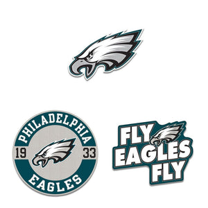 Philadelphia Eagles Enamel Pin Set 3 Piece - WinCraft