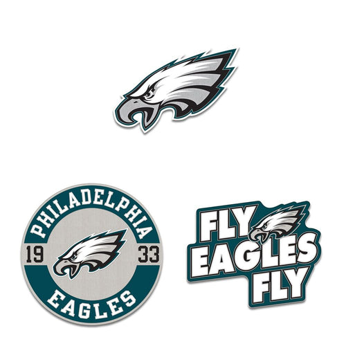 Philadelphia Eagles Enamel Pin Set 3 Piece - WinCraft