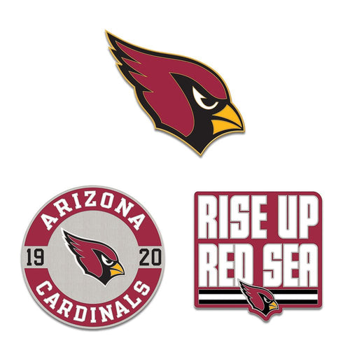 Arizona Cardinals Enamel Pin Set 3 Piece - WinCraft