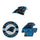 Carolina Panthers Enamel Pin Set 3 Piece - WinCraft