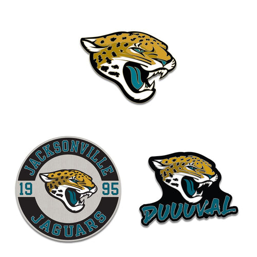 Jacksonville Jaguars Enamel Pin Set 3 Piece - WinCraft