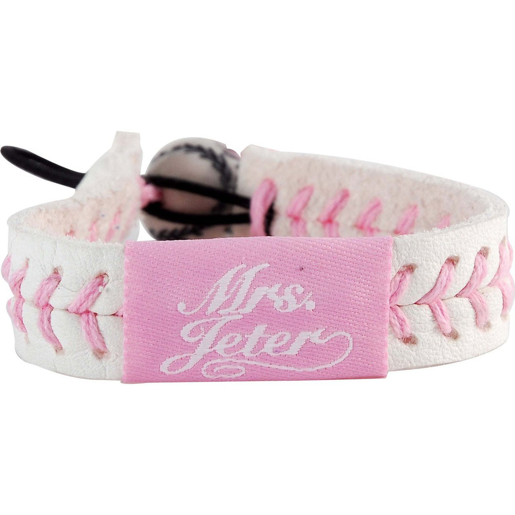 Mrs. Jeter/ New York Yankees Pink Jersey Bracelet - Gamewear