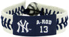 New York Yankees Bracelet Genuine Baseball Alex Rodriguez CO - Gamewear