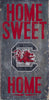 South Carolina Gamecocks Wood Sign - Home Sweet Home 6''x12'' - Fan Creations