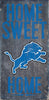 Detroit Lions Wood Sign - Home Sweet Home 6''x12'' - Fan Creations