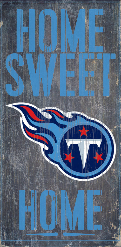 Tennessee Titans Wood Sign - Home Sweet Home 6''x12'' - Fan Creations