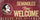 Florida State Seminoles Wood Sign Fans Welcome 12x6 - Fan Creations
