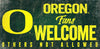 Oregon Ducks Wood Sign Fans Welcome 12x6 - Special Order - Fan Creations