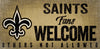 New Orleans Saints Wood Sign Fans Welcome 12x6 - Fan Creations