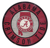 Alabama Crimson Tide Sign Wood 12 Inch Round State Design - Fan Creations