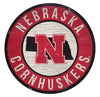 Nebraska Cornhuskers Sign Wood 12 Inch Round State Design - Fan Creations