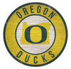Oregon Ducks Sign Wood 12 Inch Round State Design - Special Order - Fan Creations