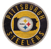 Pittsburgh Steelers Sign Wood 12 Inch Round State Design - Fan Creations