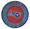 Tennessee Titans Sign Wood 12 Inch Round State Design - Fan Creations