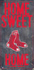 Boston Red Sox Sign Wood 6x12 Home Sweet Home Design - Fan Creations