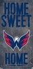 Washington Capitals Sign Wood 6x12 Home Sweet Home Design - Fan Creations