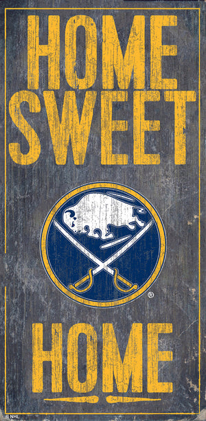 Buffalo Sabres Sign Wood 6x12 Home Sweet Home Design - Fan Creations