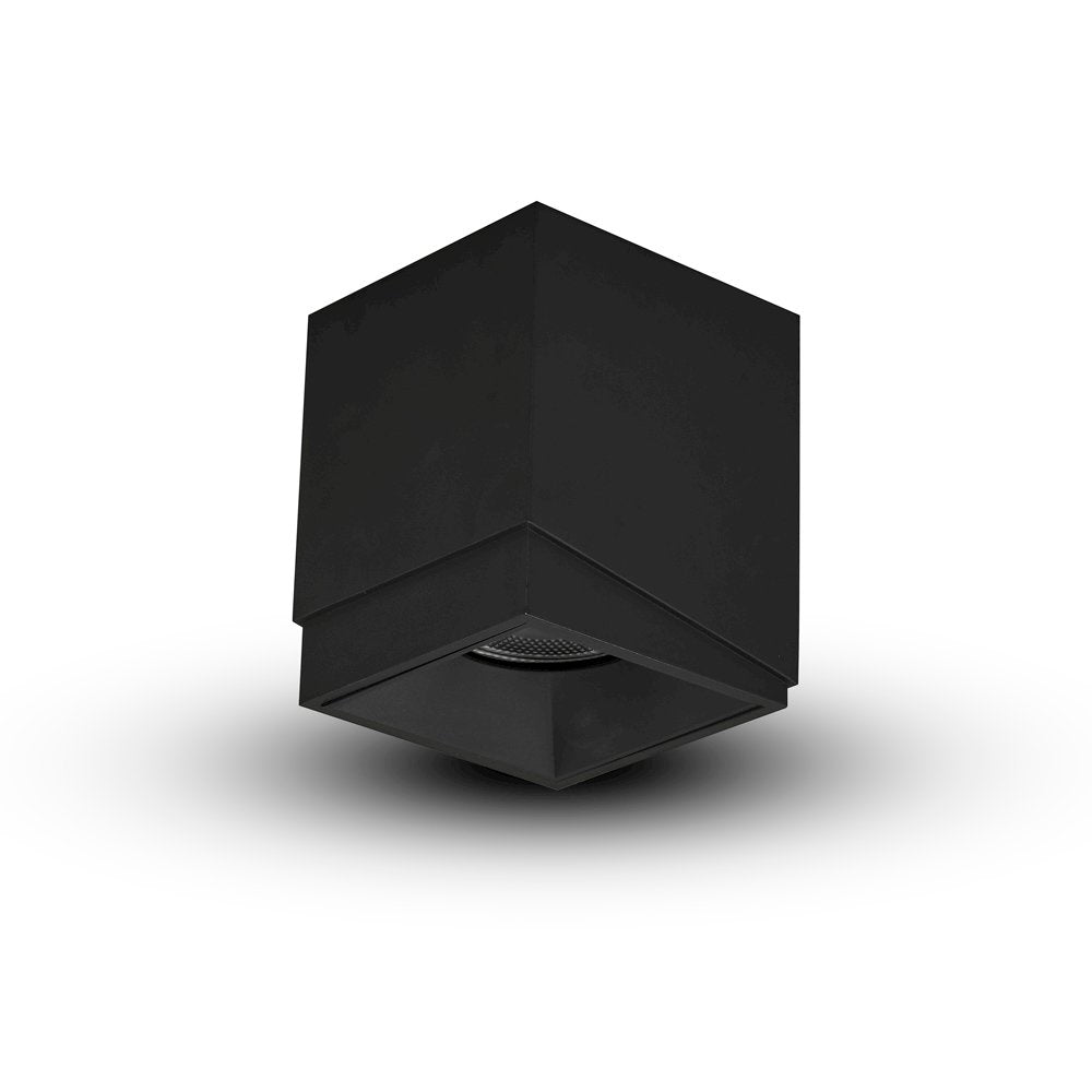 Square LED Surface Mounted Downlight, Stock Item Beam Angle 33, Black - VONN Lighting