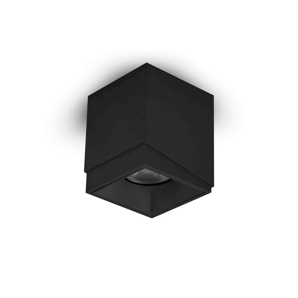 Square LED Surface Mounted Downlight, Stock Item Beam Angle 33, Black - VONN Lighting
