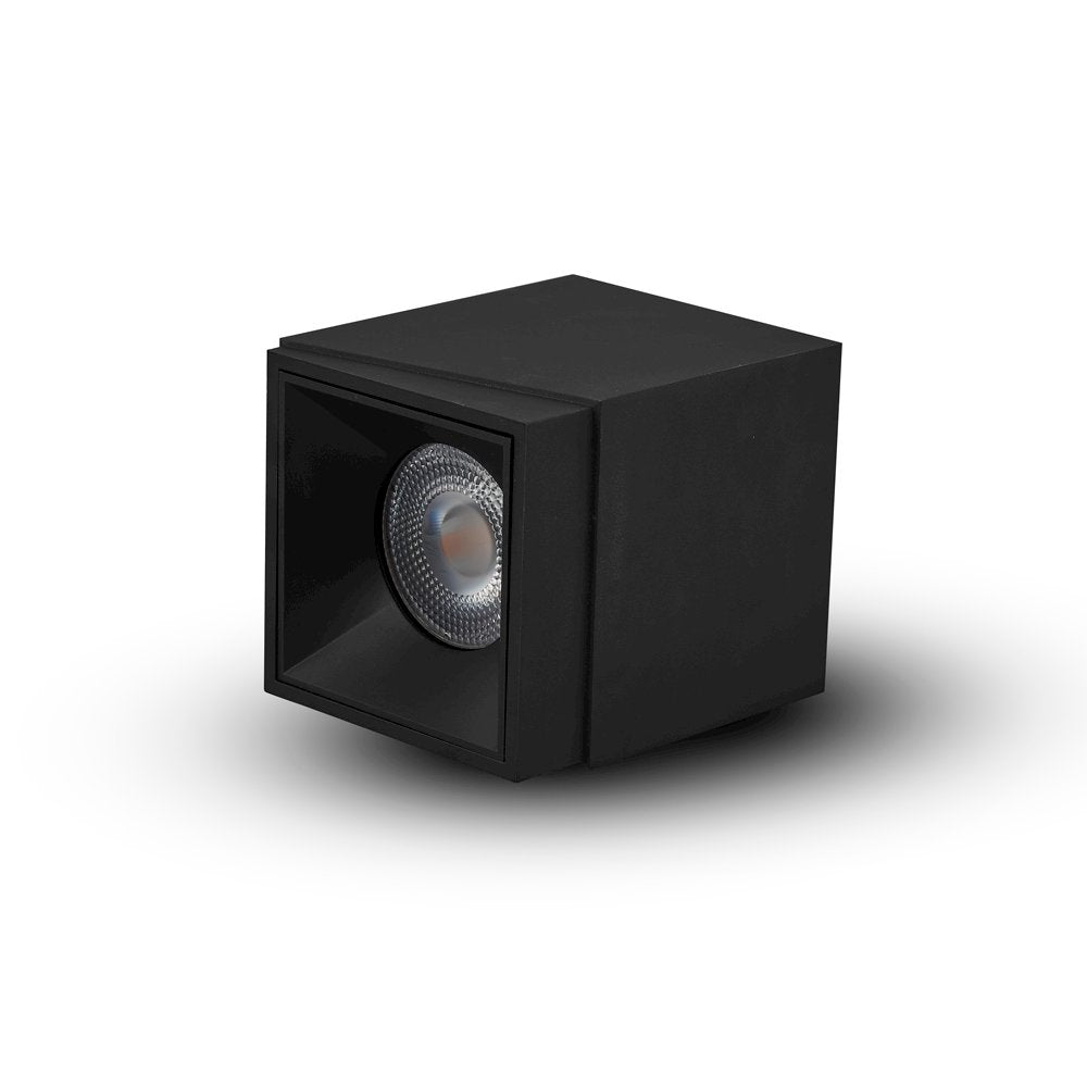 Square LED Surface Mounted Downlight, Stock Item Beam Angle 33, Black - VONN Lighting