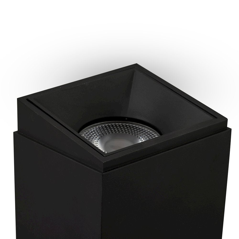 Square LED Surface Mounted Downlight, Stock Item Beam Angle 33, Black - VONN Lighting