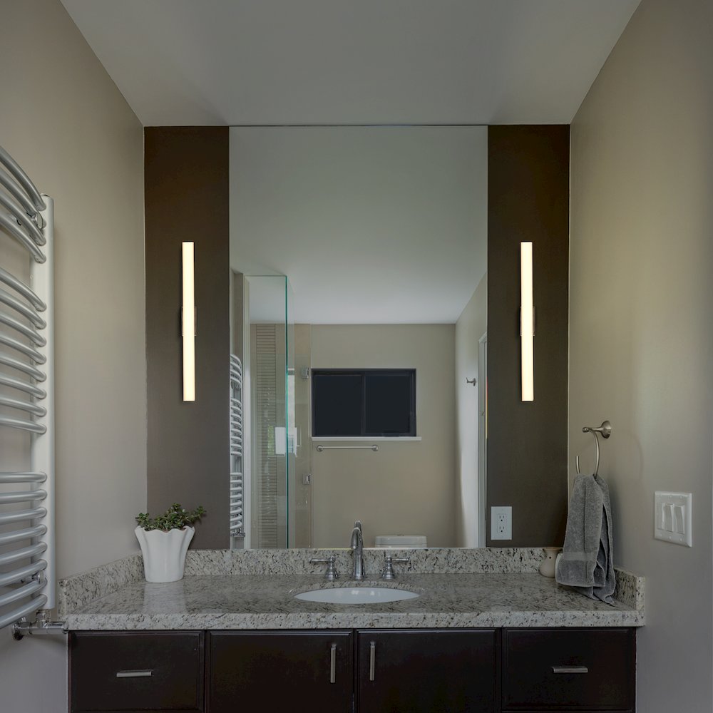 Integrated AC LED ADA Compliant Bathroom Wall Lighting Fixture in Chrome - VONN Lighting