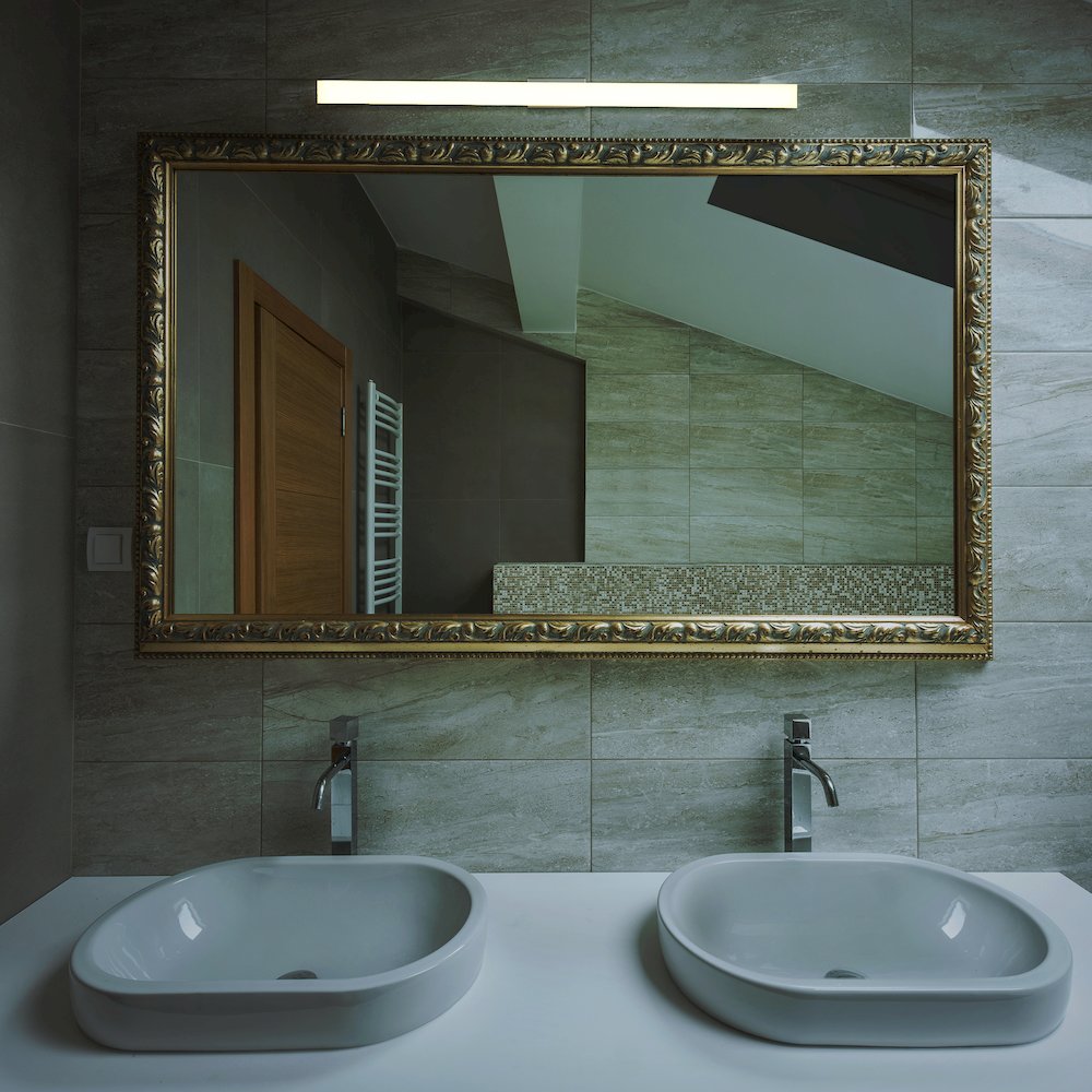 Integrated AC LED ADA Compliant Bathroom Wall Lighting Fixture in Silver - VONN Lighting