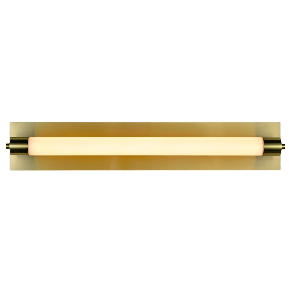 Integrated LED ADA Compliant Bathroom Wall Lighting Fixture in Antique Brass - VONN Lighting