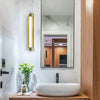 Integrated LED ADA Compliant Bathroom Wall Lighting Fixture in Antique Brass - VONN Lighting
