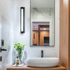 Integrated LED ADA Compliant Bathroom Wall Lighting Fixture in Black - VONN Lighting