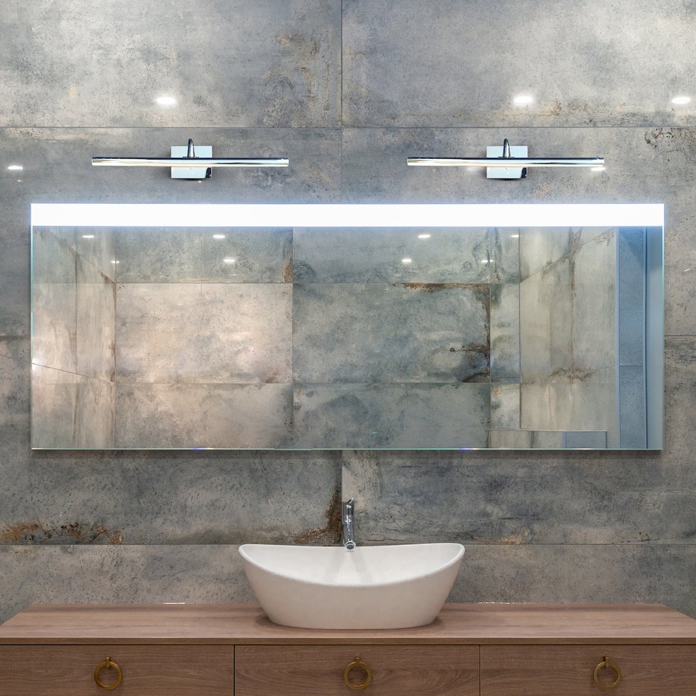 Integrated LED Bathroom Wall Lighting Fixture in Polished Chrome - VONN Lighting