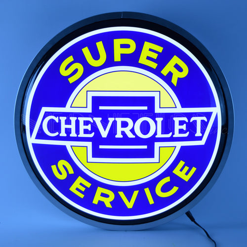 Super Chevrolet Service 15 Inch Backlit Led Lighted Sign