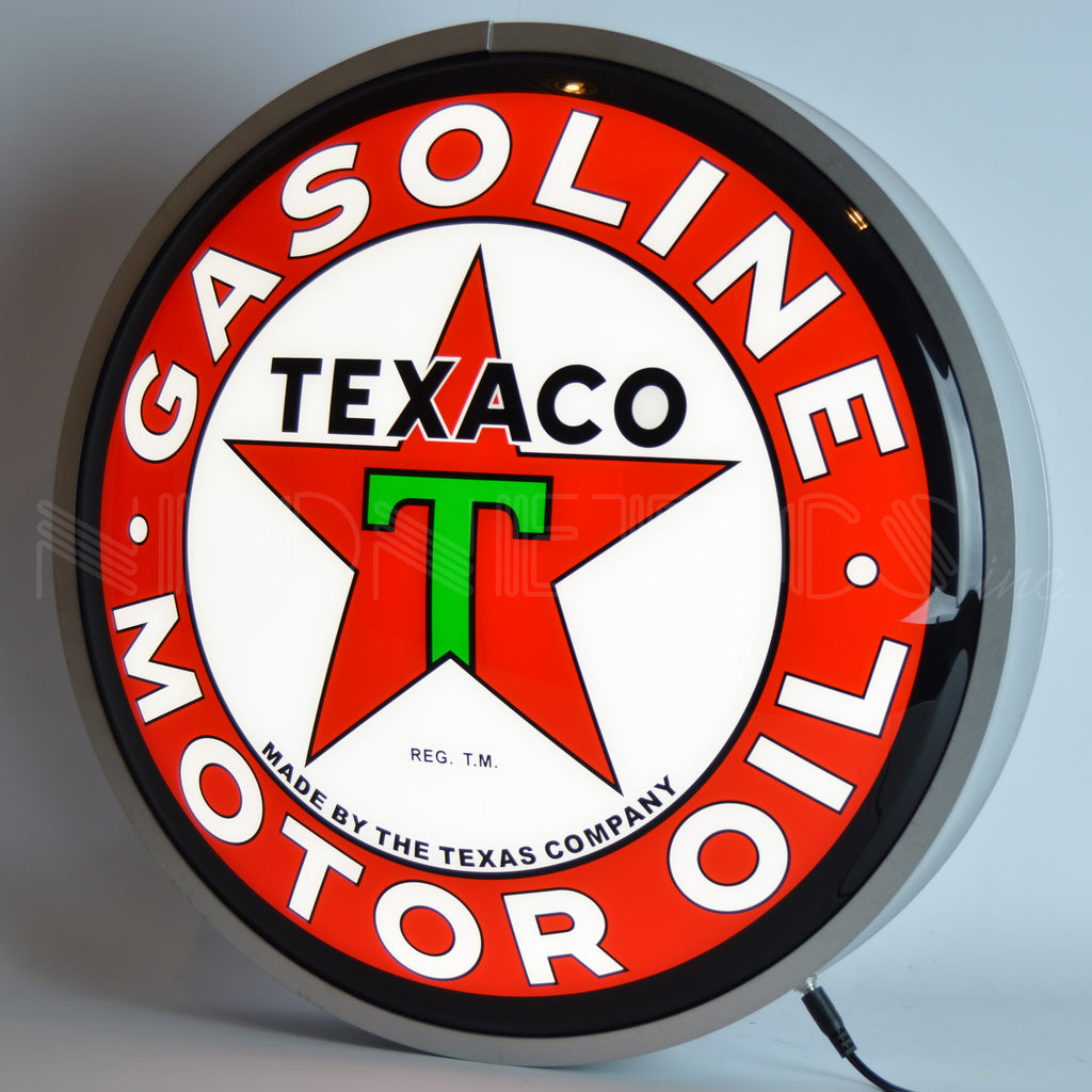 Texaco Motor Oil 15 Inch Backlit Led Lighted Sign