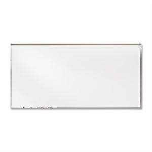 Ghent 48.50'' x 96.50'' Aluminum Frame Porcelain Magnetic Projection Whiteboard w/ 1'' Maprail
