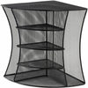 Safco Onyx Mesh Corner Organizer - 13'' Height x 15'' Width x 11'' Depth - Desktop - Black - Steel - 1 Each