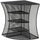 Safco Onyx Mesh Corner Organizer - 13'' Height x 15'' Width x 11'' Depth - Desktop - Black - Steel - 1 Each