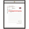 C-Line Stitched Vinyl Shop Ticket Holders - Support 8.50'' x 11'' Media - Vinyl - Black, Clear - Sturdy - 25 / Box