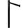 Tatco Adjusta-Tape Stanchion Post - Black 10 ft Post Black Tape - Black - 2 / Box