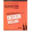 Clearprint Design Vellum Pad - Letter - 50 Sheets - Plain - 16 lb Basis Weight - Letter - 8 1/2'' x 11'' - White Paper - Acid-free, Archival - 1 / Pad