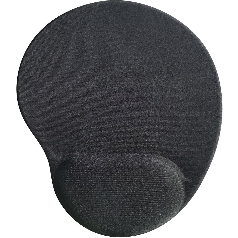 Compucessory Gel Mouse Pads - 9'' x 10'' x 1'' Dimension - Black - Gel - 1 Pack