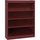 Lorell Panel End Hardwood Veneer Bookcase - 36'' x 12'' x 48'' - 4 x Shelf(ves) - 440 lb Load Capacity - Mahogany - Laminate - Wood - Assembly Required