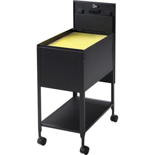 Lorell Standard Mobile File - 4 Casters - x 13.5'' Width x 24.8'' Depth x 28.3'' Height - Black - 1 Each