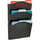 Safco Triple Letter-Size Steel Wall Pockets - 3 Pocket(s) - 18'' Height x 12'' Width x 3.50'' Depth - Mar Resistant, Durable, Sturdy - Powder Coated - Black - Steel - 1 Each