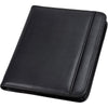 Samsill Letter Pad Folio - 8 1/2'' x 11'' - 6 Exterior, Internal Pocket(s) - Vinyl, Polyvinyl Chloride (PVC) - Black - 1 Each