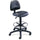 Safco Precision Extended Height Drafting Chair - Vinyl Black Vinyl Seat - Black Frame - 5-star Base - Black - 1 Each