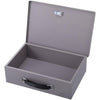 Sparco All-Steel Insulated Cash Box - Steel - Gray - 3.8'' Height x 12.8'' Width x 8.3'' Depth