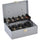 Sparco Controller Cash Box - 5 Coin - Gray - 3.4'' Height x 11.4'' Width x 7.5'' Depth