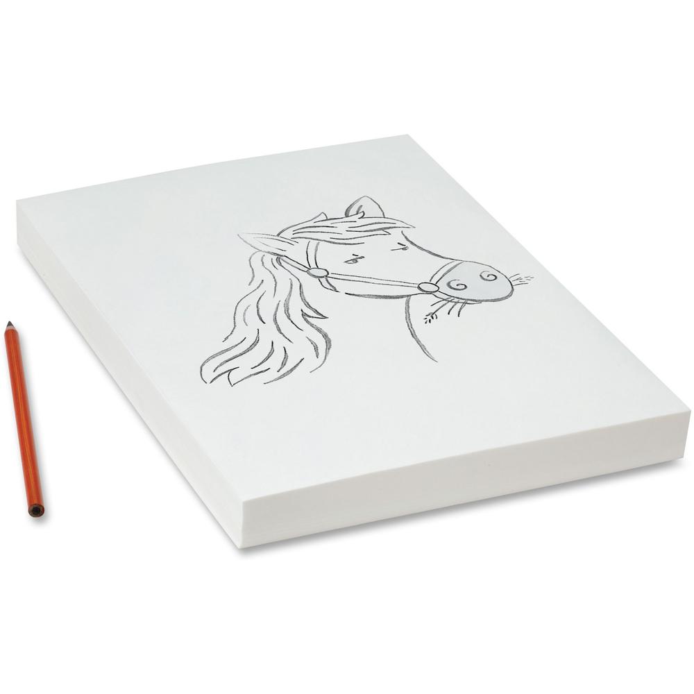 Pacon 96510 Semi-Transparent Tracing Paper - 500 Sheets - Plain - 9'' x 12'' - Lightweight - 500 / Ream