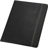 Samsill Professional Letter Pad Folio - 8 1/2'' x 11'' - 2 Internal Pocket(s) - Vinyl, Polyvinyl Chloride (PVC) - Black - 1 Each